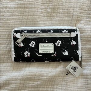 Loungefly Black and White Mickey Mouse Wallet